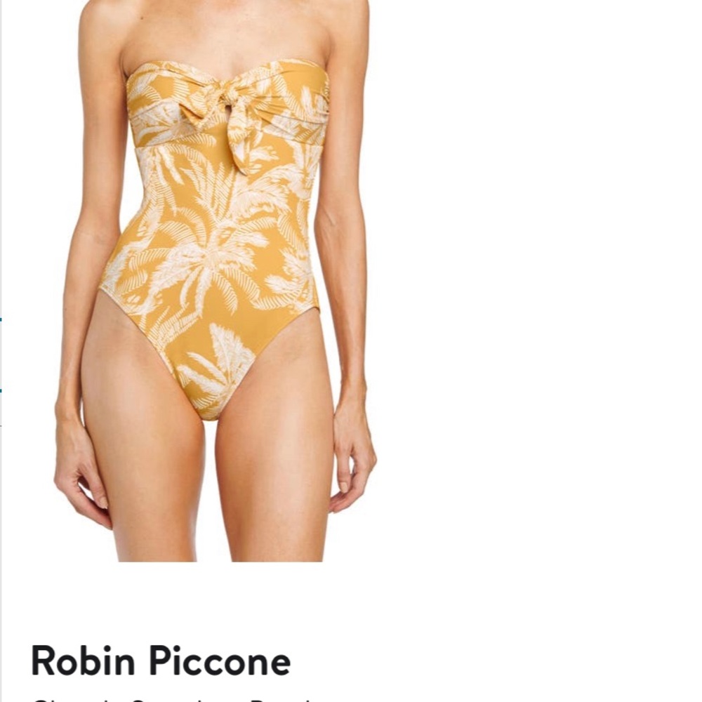 BRAND NEW - Robin Piccone Chandy Strapless Bandeau One Piece Swimsuit